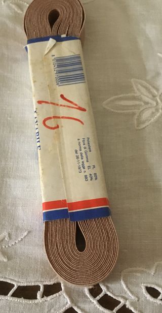 Treccia elastico nocciola mm.16, mt.10 Gazzella