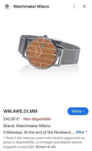 Orologio  Il Milanese WM.AWE.04MM