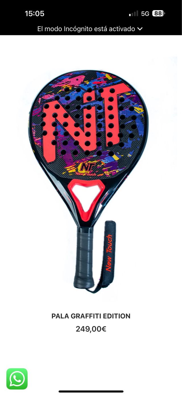 Pala pádel NT Grafitti Edition