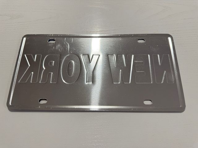 Placa matrícula Nueva York