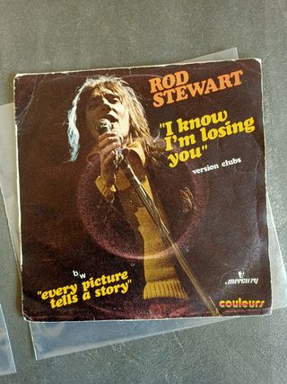 lote 5 vinilos single ROD STEWART