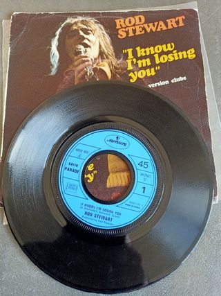 lote 5 vinilos single ROD STEWART