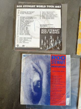lote 5 vinilos single ROD STEWART