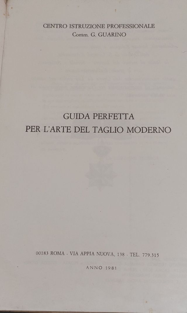 GUARINO metodo di taglio