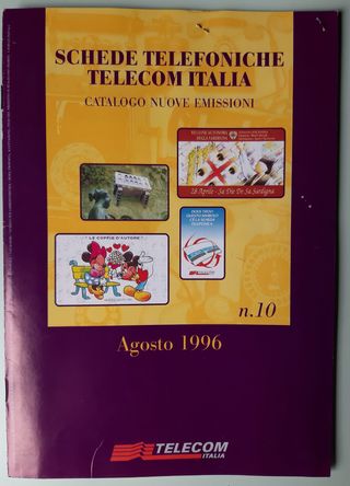 SCHEDE/TESSERE TELEFONICHE AGOSTO 1996