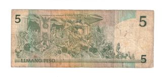 Banconota, NG Pilipinas, 5 Limang Piso