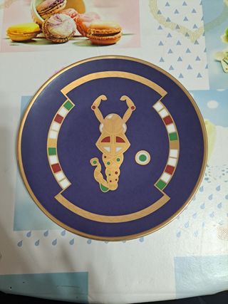 Piatti in ceramica oro 24 k atelier R. Sarti 