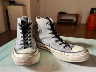 Converse gris plateado