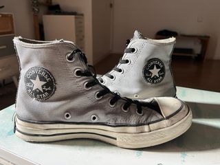 Converse gris plateado