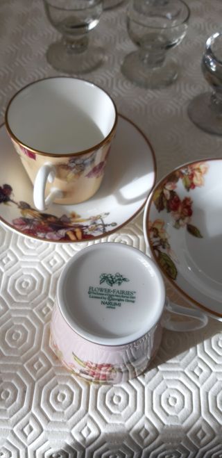 Juego cafe 2 tazas platos Narumi japan