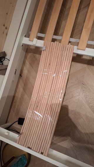 Somier Base Cama 135x190 blanca Ikea MUY bueno