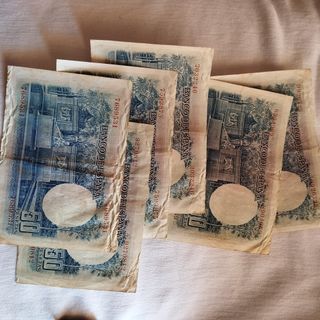 6 billetes 50 pesetas del 1935 España