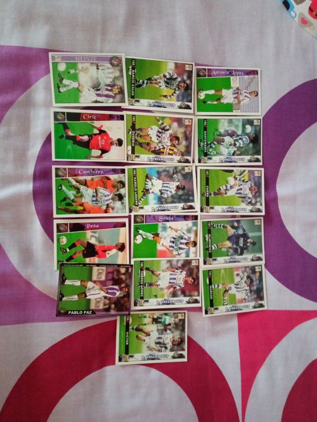 Cromos del Real Valladolid. Todos por 5€