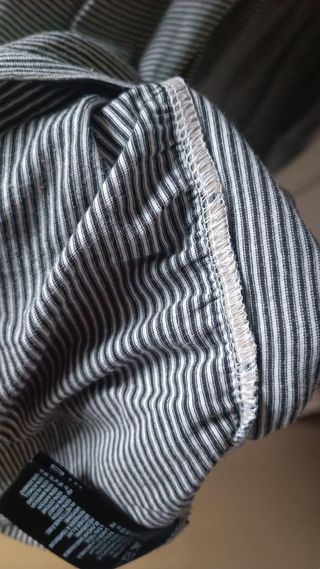 Vestito a righe bianche e nere HeM