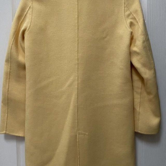 zara handmade yellow wool coat mid high qualitynew