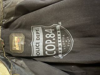 CHAQUETA CUERO ENVEJECIDO MODELO POLICIA 