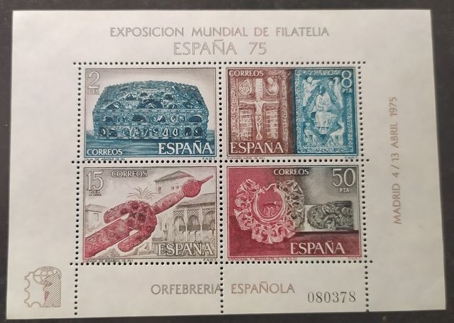 Sellos de ESPAÑA año 1975, nuevos + hojas bloque