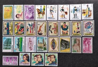 Sellos de ESPAÑA año 1975, nuevos + hojas bloque