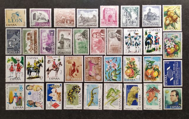 Sellos de ESPAÑA año 1975, nuevos + hojas bloque