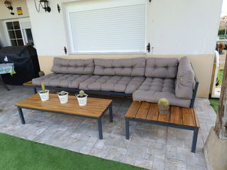 Conjunto jardin sofa y mesa