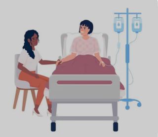 Cuidado de personas en hospital y casa