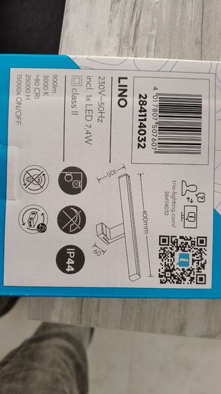 Aplique moderno para baño