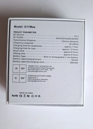 Auriculares Inalámbricos Bluetooth 5.3