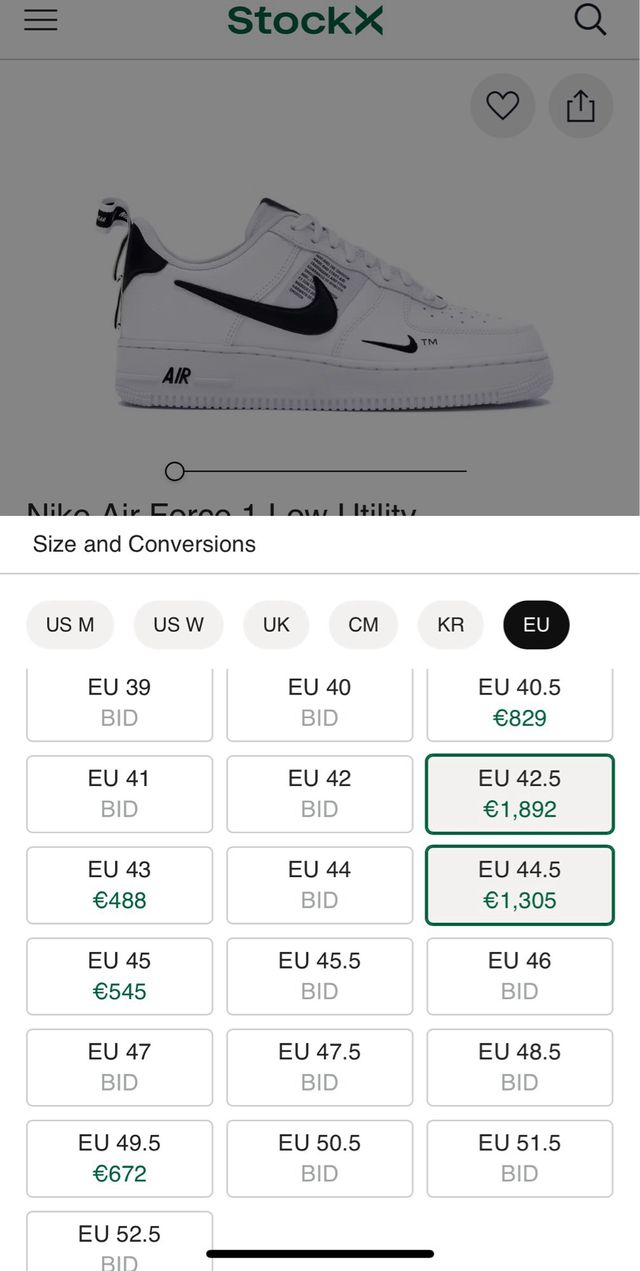 Air Force 1 07 LV8 Utility 2018 release