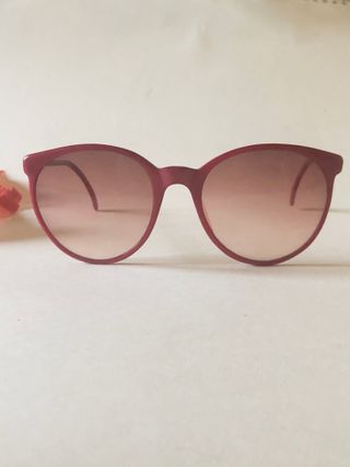 085 - Occhiali sole MD vintage 80 donna rosso