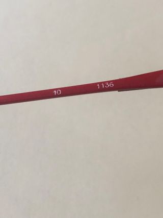 085 - Occhiali sole MD vintage 80 donna rosso