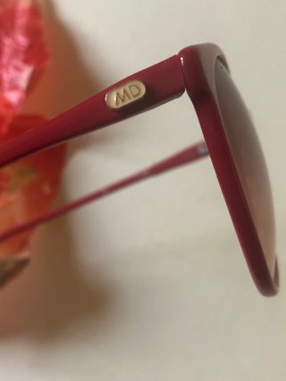 085 - Occhiali sole MD vintage 80 donna rosso