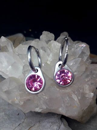 PENDIENTES ROSAS NUEVOS