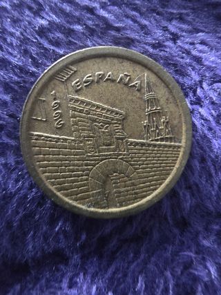 Moneda 5 pesetas la Rioja 1996