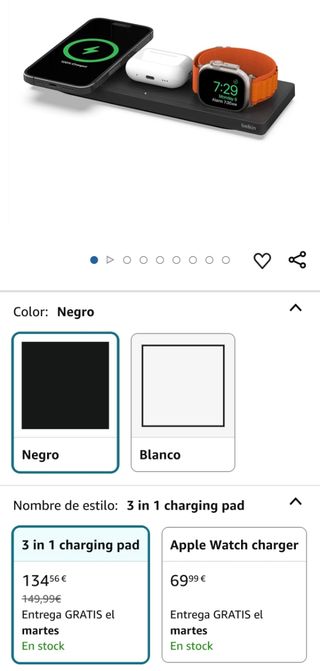 Cargador Apple 3 en 1