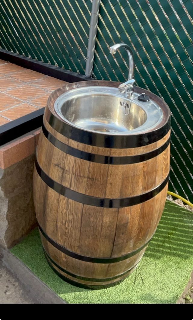 Barril barrica fregadero por encargo