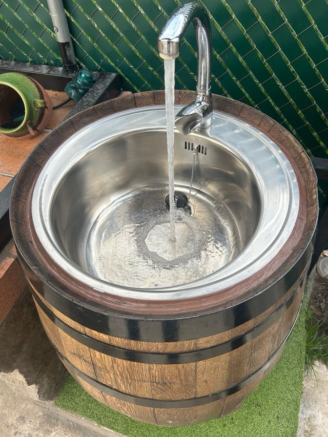 Barril barrica fregadero por encargo