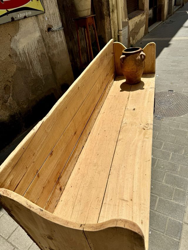 Banco escón catalán de Masia. Siglo 19