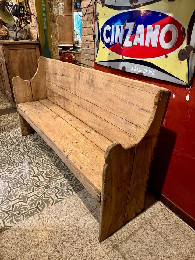 Banco escón catalán de Masia. Siglo 19