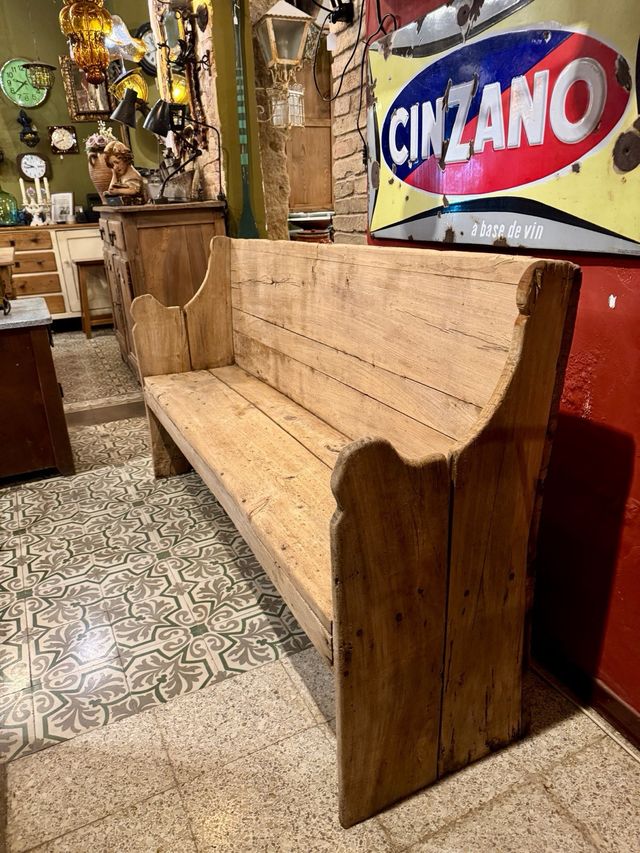 Banco escón catalán de Masia. Siglo 19