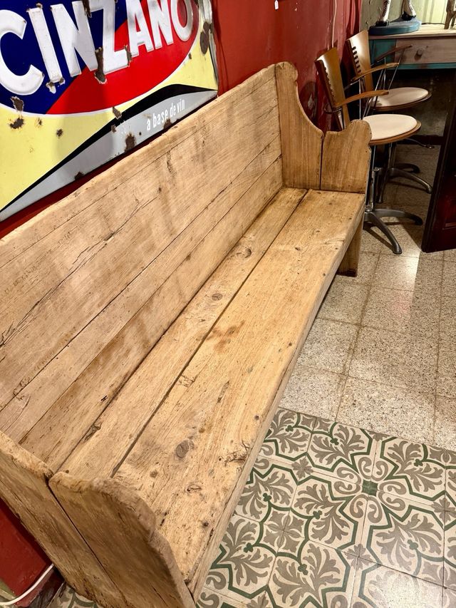 Banco escón catalán de Masia. Siglo 19