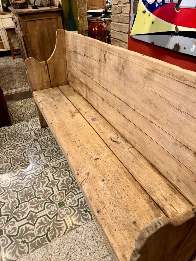 Banco escón catalán de Masia. Siglo 19