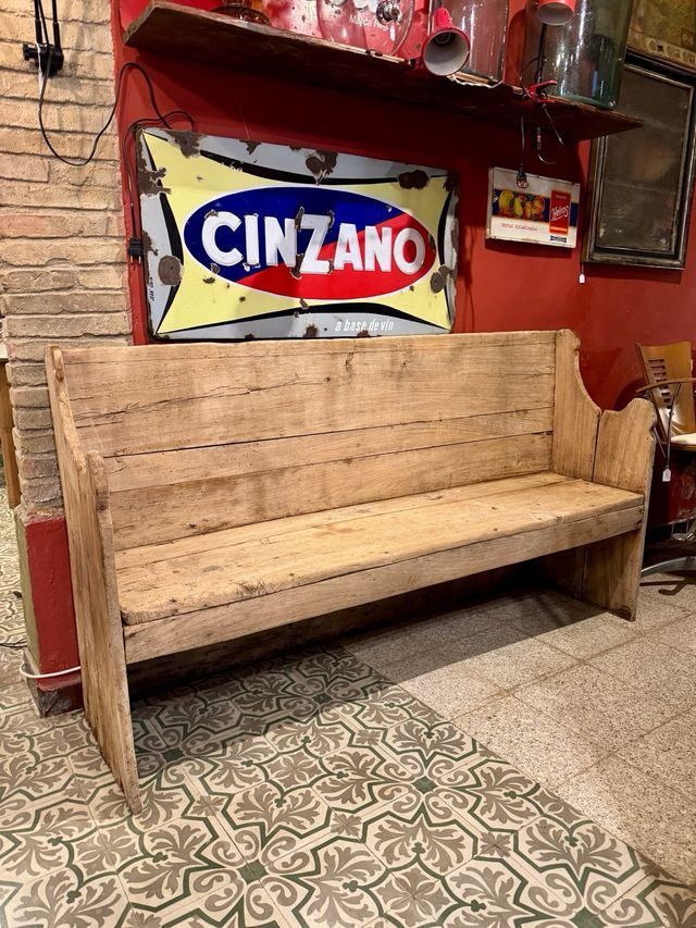 Banco escón catalán de Masia. Siglo 19