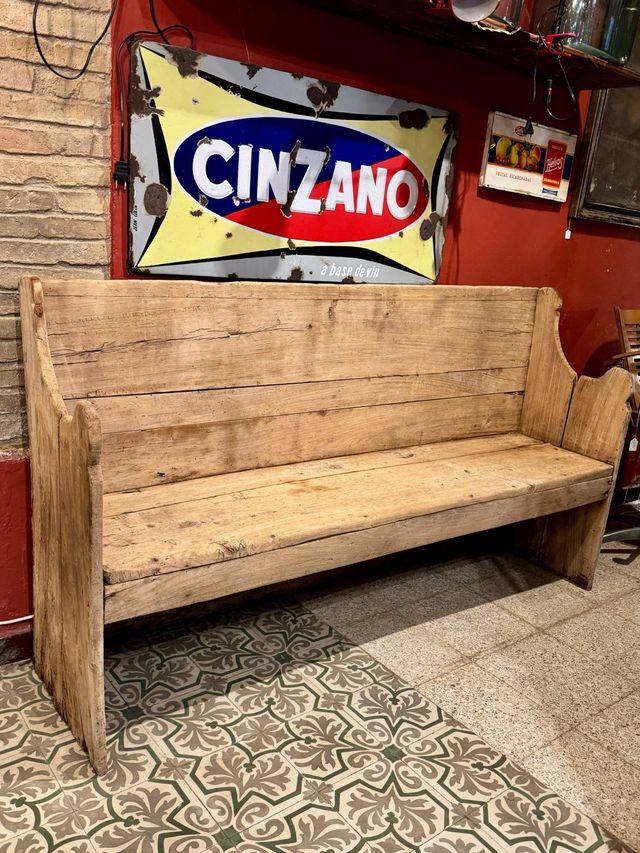 Banco escón catalán de Masia. Siglo 19