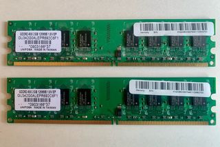 2 Módulos RAM DDR2 800 de 2Gb