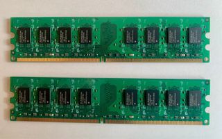 2 Módulos RAM DDR2 800 de 2Gb