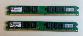 Memoria RAM 2x2Gb DDR2 Kingston