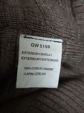 Chaquetón de piel y punto