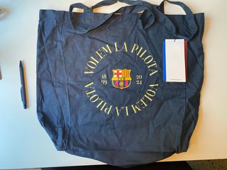 Totebag Barça 125 y bolígrafo
