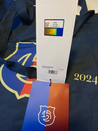 Totebag Barça 125 y bolígrafo