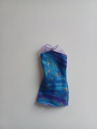 Vestito blu stelle barbie mattel 90s